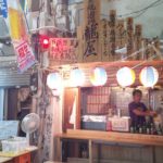 那覇市牧志公設市場近くのディープな裏通りにある安くてうまい焼鳥屋台、龍屋