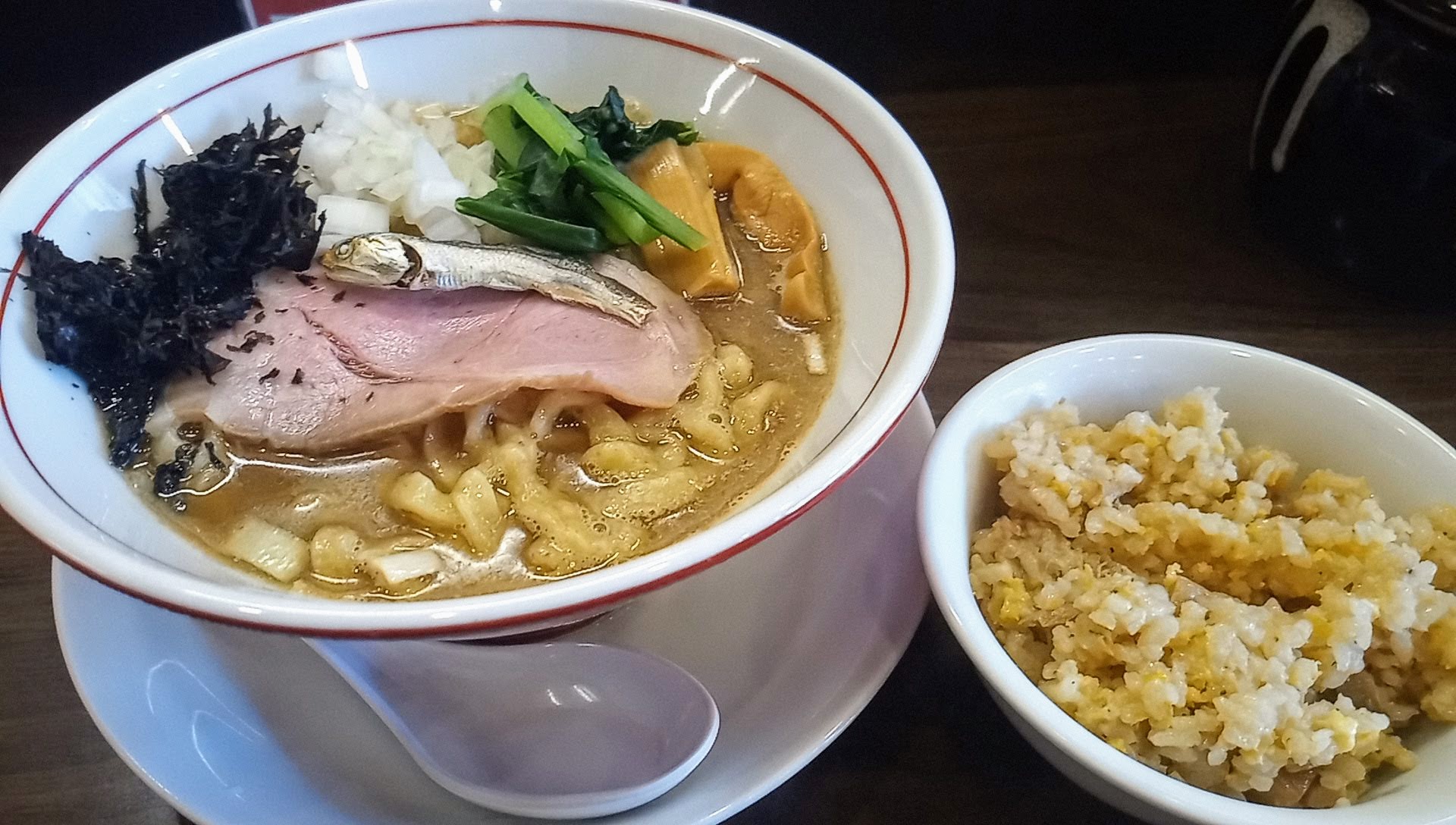 Special Niboshi Ramen and fried rice